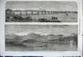 Old Antique Print 1862 Finlairg Loch Tay Perthshire Viaduct Train India 19th