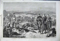 Original Old Antique Print 1862 War Scene Sead Siers Bellange French Gallery