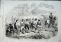 Old Antique Print 1862 Garibaldian Prisoners Aspromonte Forts Genoa War 19th
