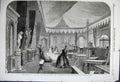 Original Old Antique Print 1862 Furniture Court International Exhibition London