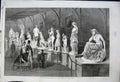 Original Old Antique Print 1862 International Exhibition Roman Court Statues