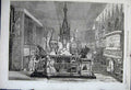 Original Old Antique Print 1862 International Exhibition View Mediaeval Court