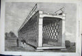 Old Antique Print 1862 Span Iron Lattice Bridge Jumna Delhi Architecture 19th