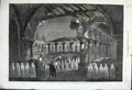 Original Old Antique Print Nun Scene Act Iii 1862 Robert Diable Majesty Theatre