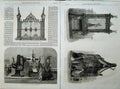 Antique Old Print 1862 Iron Gates Drilling Machine Macdougalls Stall Nave 19th