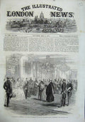 Old Antique Print 1863 Prince Princess Wales Marlborough House Addresses 19th