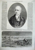 Old Antique Print 1863 Marquis Lansdowne Suez Canal Toosoomville Timsah 19th