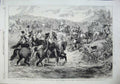 Old Antique Print 1863 Army March Bearguard Baggage-Waggons John Gilbert 19th