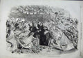 Original Old Antique Print 1863 Royal Queen Bouquet Princess Mayoress Gravesend