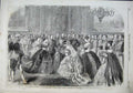 Original Old Antique Print 1863 Princess Prussia Drawingroom Queen James Palace