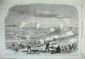 Old Antique Print 1863 Battle Fredericksburg Federals Marye'S Hill Rifles 19th