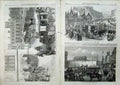 Old Antique Print 1863 Princess Castle Wedding St Georges Chapel Bridal 19th