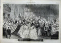 Old Antique Print 1863 Royal Wedding Scene Altar George'S Chapel Church 19th