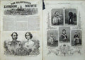 Old Antique Print 1863 Prince Christian Louisa Dagmar Waldemar Wilhelm 19th