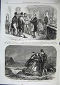 Old Antique Print 1863 Hairdresser Jacob John Poppleton Driver Fine Art 19th