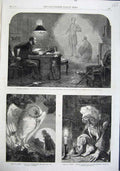 Old Antique Print 1863 Freeman'S Phantom Giant Owl Tricksey-Wee Fine Art 19th
