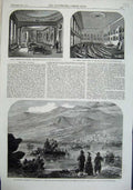 Old Antique Print 1863 Lord Elgin River Beeas Himalayas Burlington House 19th