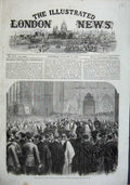 Old Antique Print 1863 Funeral Field Marshal Lord Clyne Westminster Art 19th