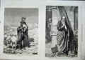 Old Antique Print 1863 Shepherd Jerusalem Sheep St Peter Gullick Fine Art 19th