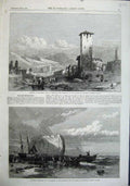 Old Antique Print 1863 Trento Tyrol Smith Staiths Yorkshire Jackson Art 19th