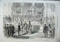 Original Old Antique Print Archbishop Athens King George Cathedral 1863 Army