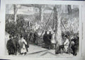 Old Antique Print Wedgwood Memorial Institute Burslem 1863 Gladstone Art 19th