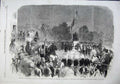 Old Antique Print 1863 Memorial Statue Prince Consort Aberdeen Queen Art 19th
