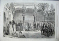 Old Antique Print 1863 King Greeks Divine Worship Church London-Wall Art 19th
