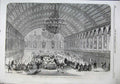 Original Old Antique Print 1863 Congress German Sovereigns Frankfort Banquet