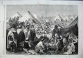Old Antique Print 1863 Encampment Spahis Plain St Maur Horses Cooking Art 19th