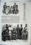 Old Antique Print Ambassadors Madagascar 1864 Police Guard British Pekin 19th