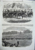 Old Antique Print 1864 Prince Wales Hyde Park Derby Horse Herbert Watkins 19th