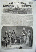 Old Antique Print 1864 Shakspeare Twelfth Night Theatre Festival Pavilion 19th