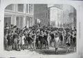 Old Antique Print 1864 Kerbstone Stockbrokers New York America Fine Art 19th