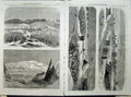 Original Old Antique Print War Schleswig 1864 Battle Oversee Dannewerk Redoubt
