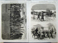 Original Old Antique Print War Schleswig Prussian Austrian Siers War Snowstorm