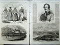 Old Antique Print 1864 General Meza Danish Army Palace Gottorf Rampart 19th