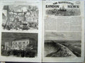 Old Antique Print 1864 Prince Frederick Kiel Holstein Railway Waldemar 19th