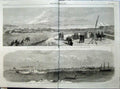 Old Antique Print 1864 War Denmark Duppel Prussian America Nassau Ships 19th