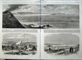 Antique Old Print 1864 War Denmark Duppel Redoubts Prussian Infantry Army 19th