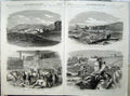 Old Antique Print Flood Sheffield 1864 Hillsborough Bridge Cattle Mill 19th