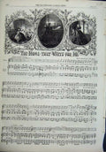 Original Old Antique Print 1864 1864 Sheet Music Home That Waits For Me Sidwell