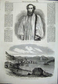 Old Antique Print Portrait Bromby Bishop Tasmania 1864 Hammerfest Norway 19th
