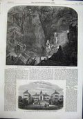 Old Antique Print 1864 Art Romeo Juliet Theatre Grey Hospital Kaffraria 19th