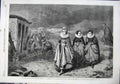 Original Old Antique Print 1864 Queen'S Highway Carriage Robes Hayllar Fine Art