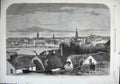 Old Antique Print 1864 Prince Wales Sweden View City Stockholm River Art 19th