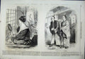 Original Old Antique Print Japan 1864 Japanese Girl Painting Lips Minstrels