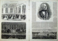 Old Antique Print Walter Landor 1864 Sweden Ulricksdal Palce Stockholm 19th