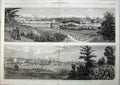 Old Antique Print 1864 War America Petersburg General Lee Headquarters 19th
