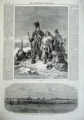 Old Antique Print Steamer Ship Florida James 1865 Moscow People Bellange 19th
